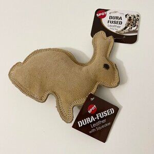 2016 Ethical Products Dura Fused Leather with Squeaker Rabbit Dog Toy